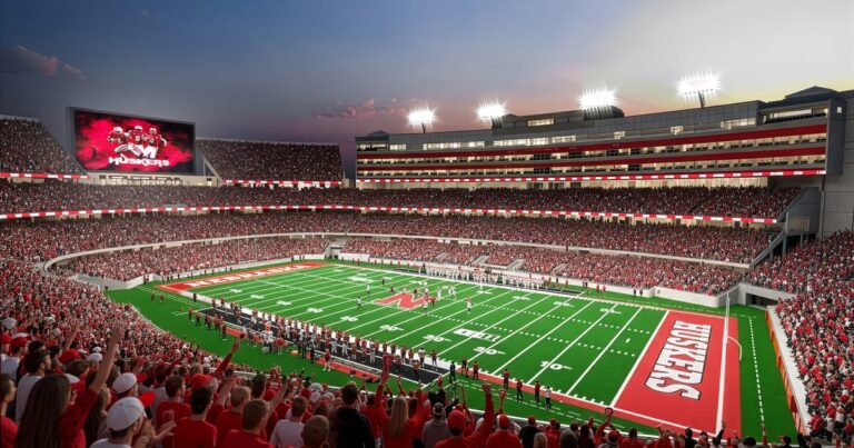 Nebraska unveils plans for a $600 million stadium renovation project