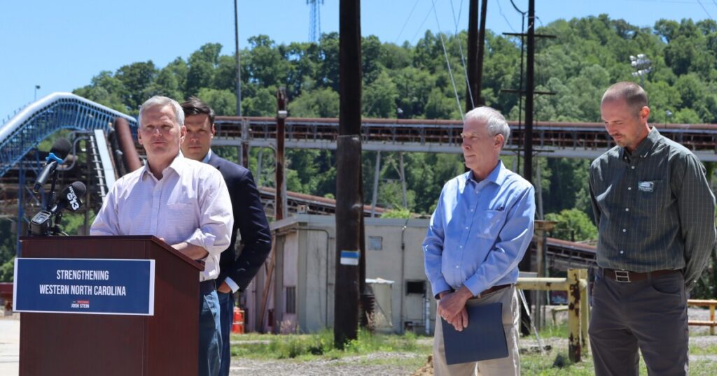 The former Pactiv Evergreen paper mill in Canton, as seen on Thursday, May 14, 2026.