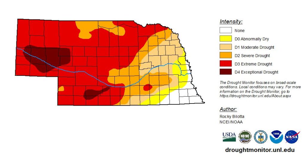 Rainfall in eastern Nebraska provides slight drought relief