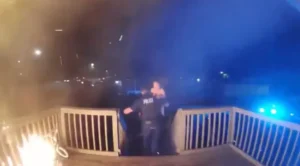 Hero Police Officer Kicks In Door, Rushes Into Burning Home To Save Mother And Children