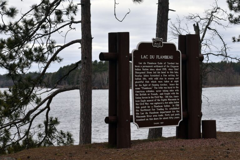 Lac du Flambeau, tribe, town, roads dispute