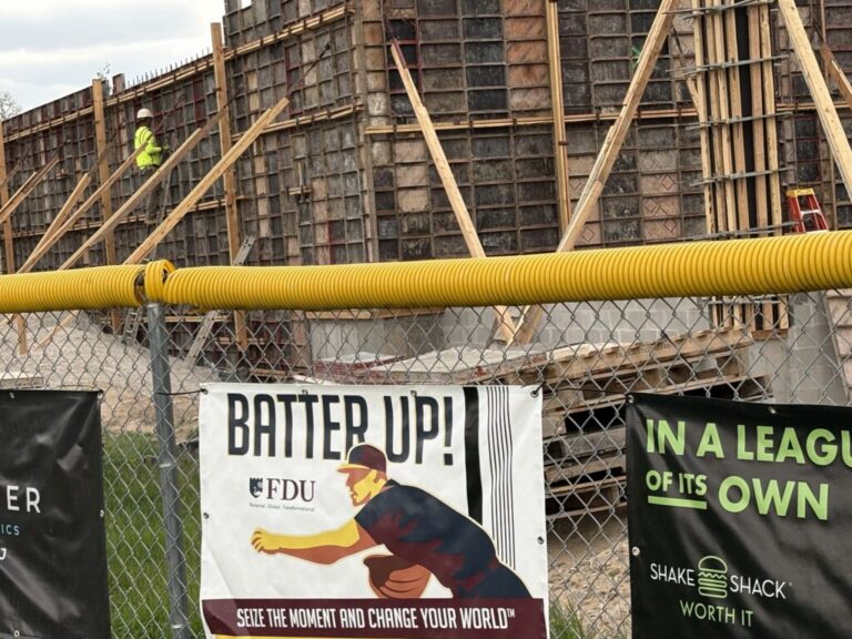 A construction worker works on a new apartment complex in Paramus, N.J. Builder confidence has dropped recently because of higher material and financing costs. (Photo by Tim Henderson/Stateline)
