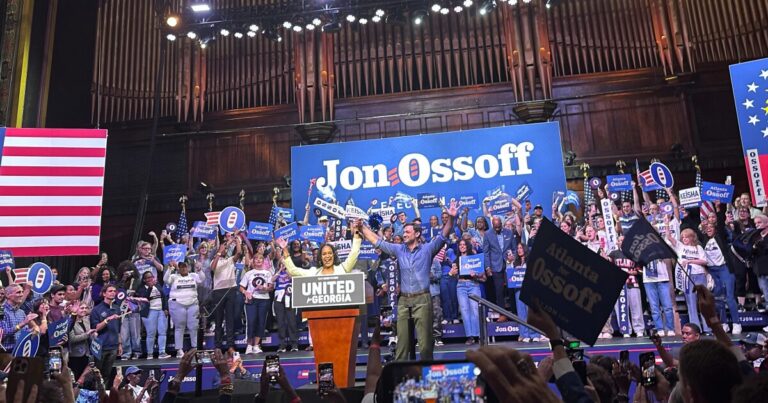 Ossoff and Bottoms present united front at rally