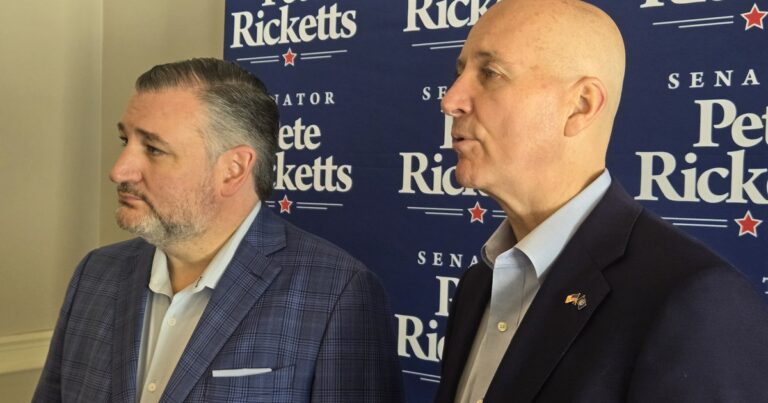 Sens. Pete Ricketts and Ted Cruz rally Republicans in Lincoln for close Senate election against 'dishonest' left