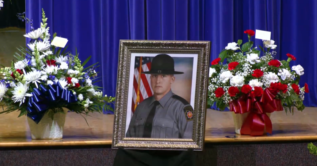 Friends, family, law enforcement mourn a 'life cut too short' at funeral for Pa. Trooper Pahira