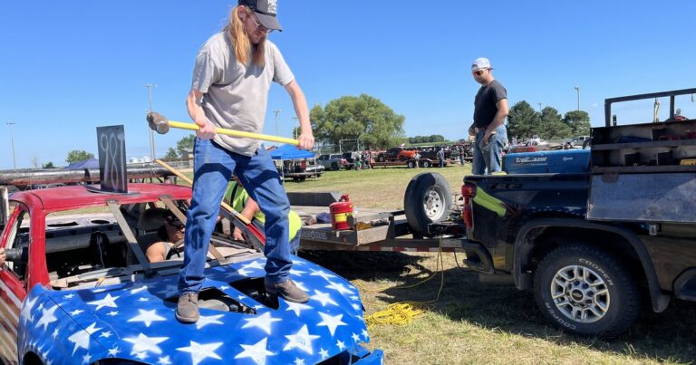 Nebraska's demolition derby drivers are facing a financial crunch