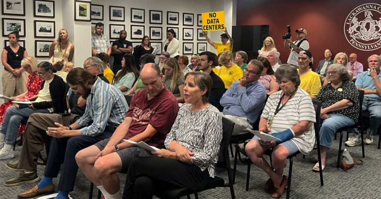 Data center health study proposal roils Lackawanna commissioners meeting; motion to hold vote dies