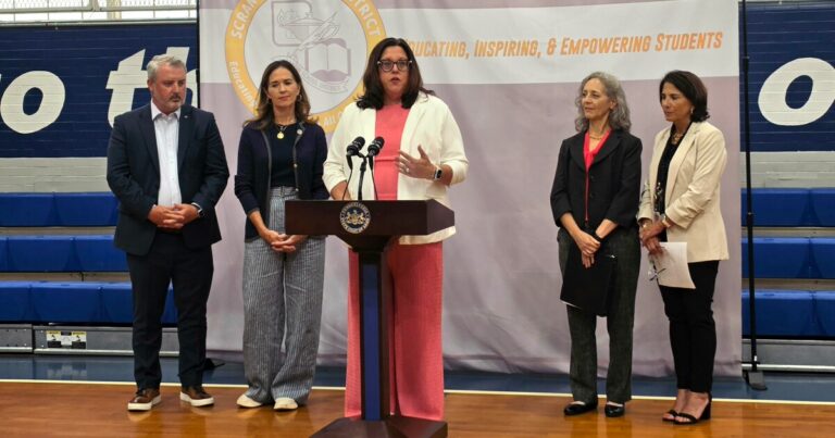 Pennsylvania Secretary of Health Dr. Debra Bogen says that period products are school supplies.