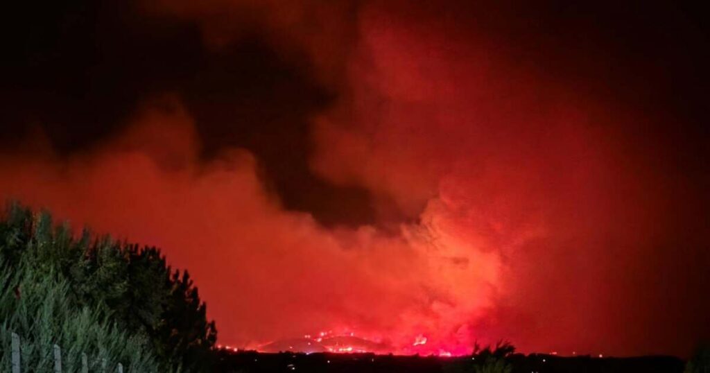 A map from Inciweb shows dozens of active wildfires across the western United States on Monday, Aug. 10, 2026.