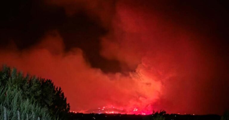 A map from Inciweb shows dozens of active wildfires across the western United States on Monday, Aug. 10, 2026.