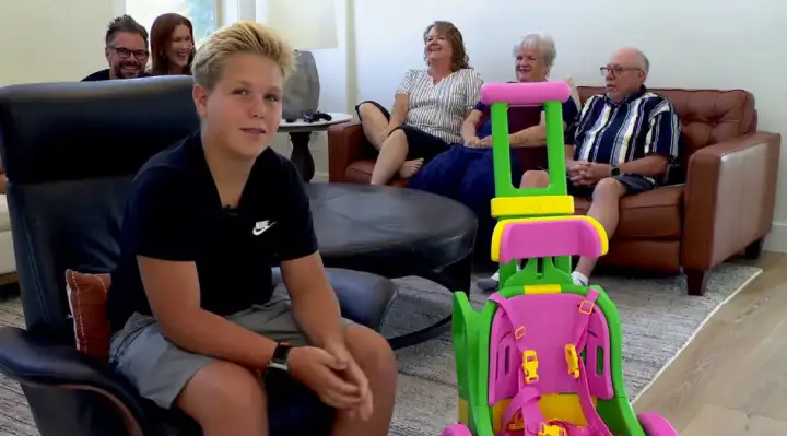 13-Year-Old Spends 300 Hours 3D Printing a Custom Wheelchair for a Toddler