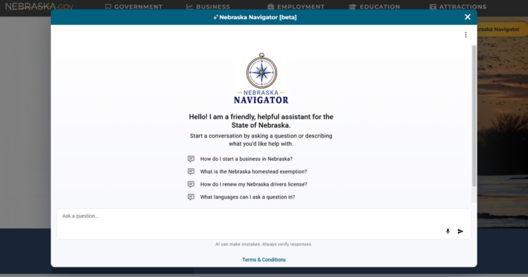 Meet the Nebraska Navigator: The state’s websites have a new AI chatbot