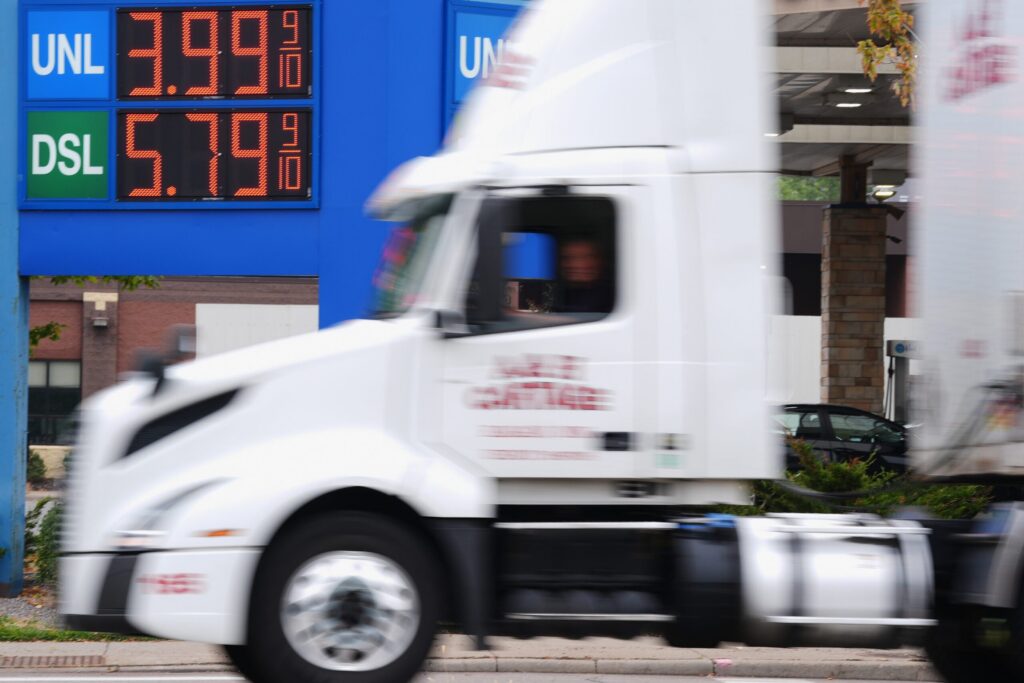 Record high diesel prices likely to drive up cost of groceries, other goods