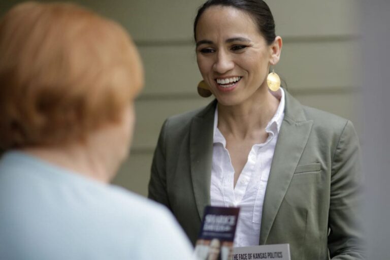 Sharice Davids will transfer $250,000 to DCCC