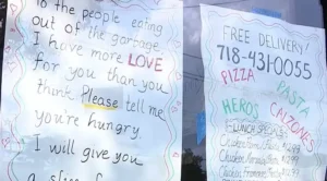 Pizza Shop Owner Sees Woman Eating From the Trash, Gives Her a Fresh Slice and Makes a Promise to Feed Anyone Who Is Hungry