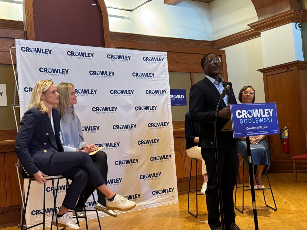 Crowley puts focus on abortion issue as election nears