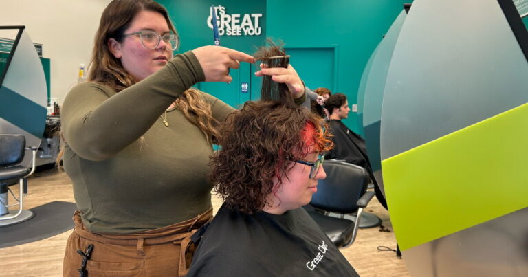 Teya Heller works as a hairstylist and community coordinator at Great Clips in Dickson City.