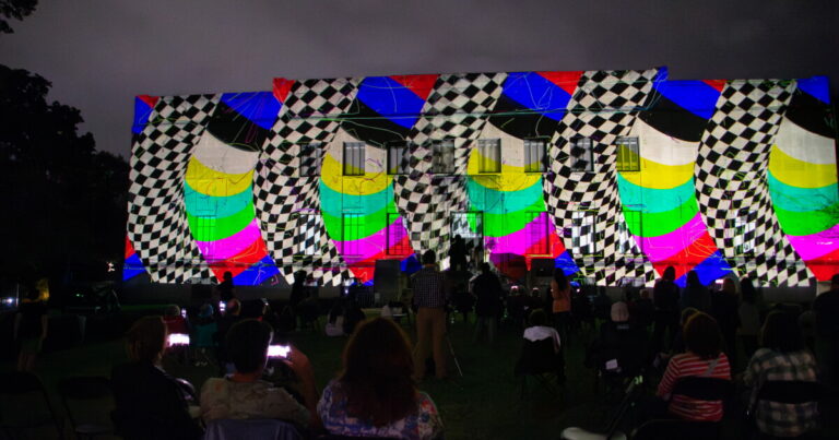 An early look at Scranton Fringe Festival's new 3D projection experience as part of Fall at the Furnaces.