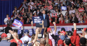 Trump rallies for Nebraska Republicans in Grand Island, signs diesel order